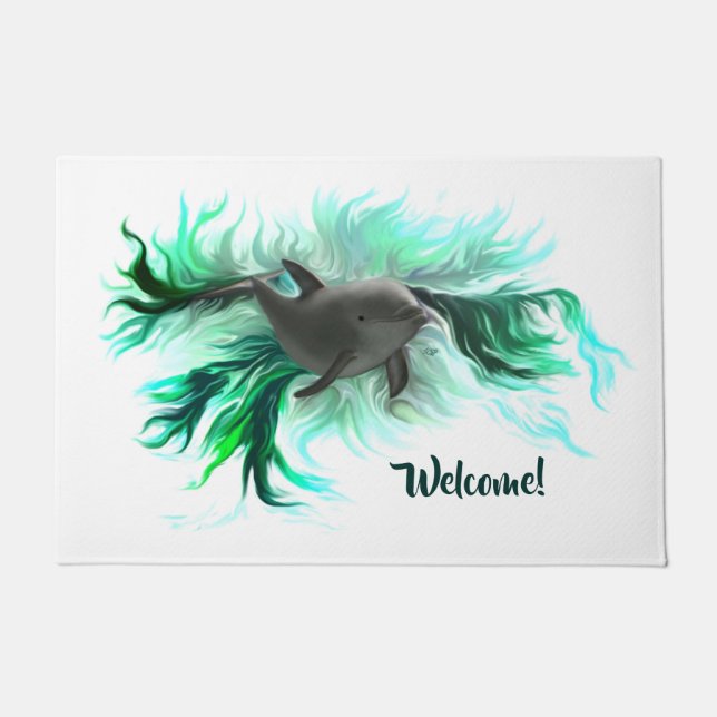 Dolphin Baby Deurmat (Voorkant)