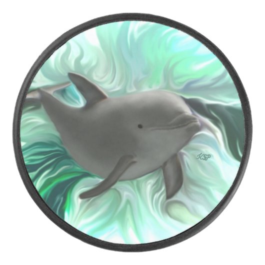 Dolphin Baby Hockey Puck (Voorkant)