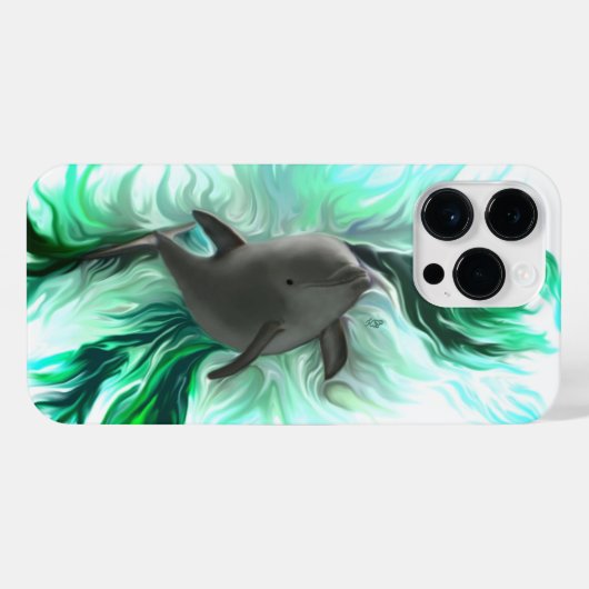 Dolphin Baby iPhone Hoesje (Achterkant horizontaal)