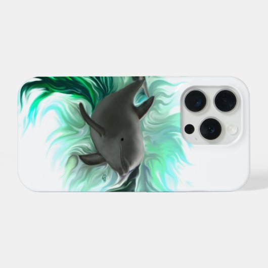 Dolphin Baby iPhone Hoesje (Achterkant horizontaal)