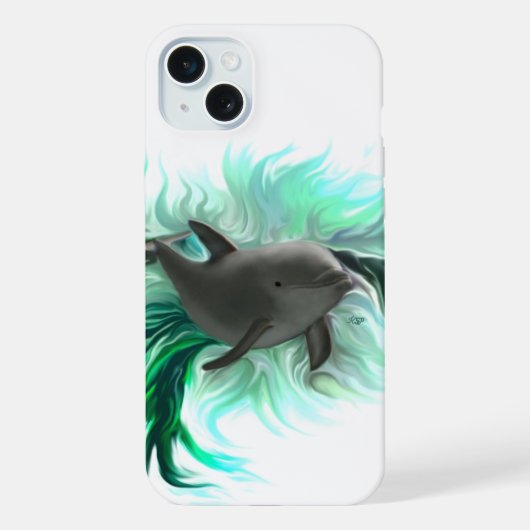 Dolphin Baby iPhone Hoesje (Achterkant)