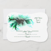 Dolphin Baby, Jouw tekst toevoegen Kaart (Achterkant)