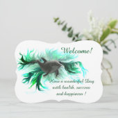 Dolphin Baby, Jouw tekst toevoegen Kaart (Staand voorkant)