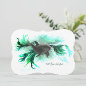 Dolphin Baby Kaart (Staand voorkant)