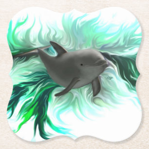 Dolphin Baby Kartonnen Onderzetters