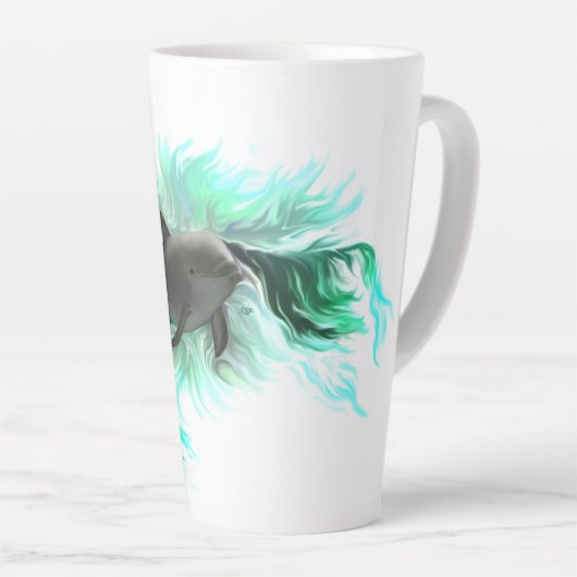 Dolphin Baby Latte Mok (Rechterhoek)