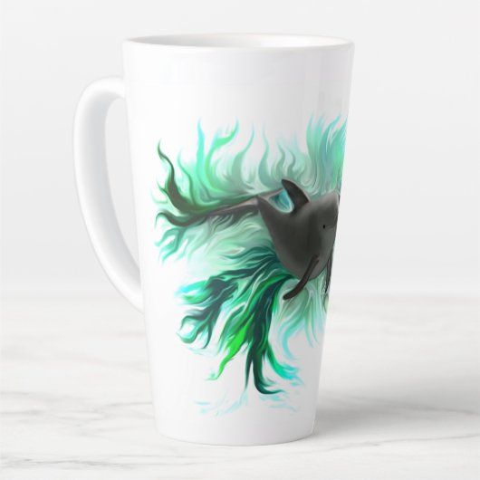 Dolphin Baby Latte Mok (Linkerhoek)