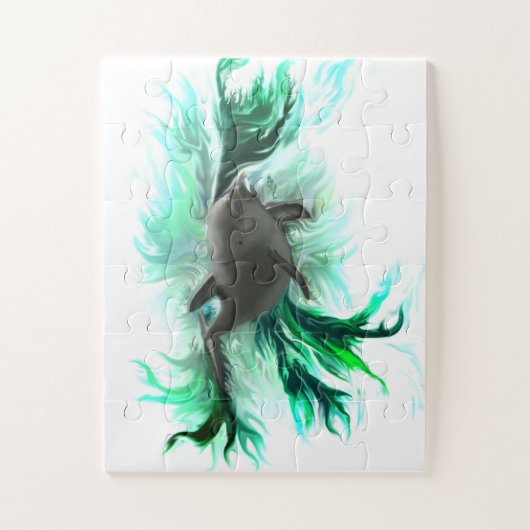 Dolphin Baby Legpuzzel (Verticaal)