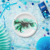 Dolphin Baby Papieren Bordje (Feest)