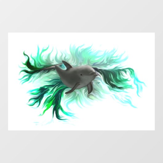 Dolphin Baby Raamsticker (Vel)