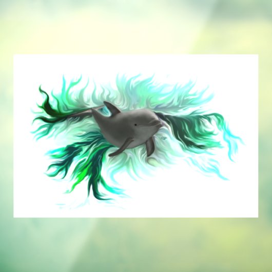 Dolphin Baby Raamsticker (Vel 3)