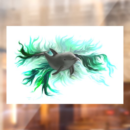 Dolphin Baby Raamsticker (Vel 2)