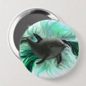 Dolphin Baby Ronde Button 4,0 Cm (Voorkant /achterkant)