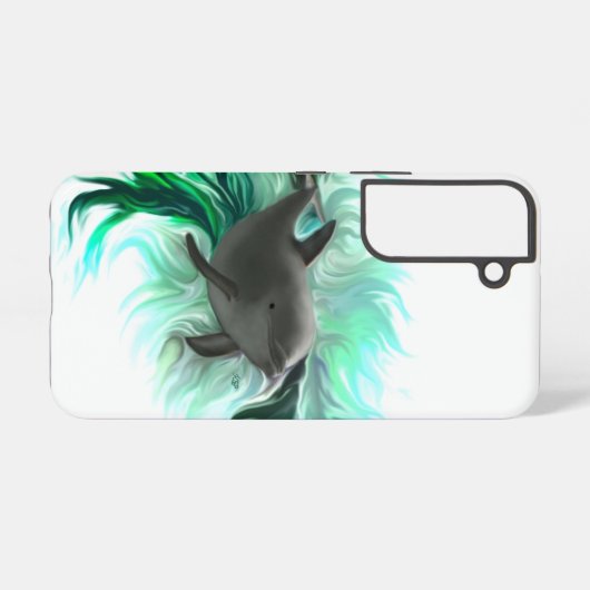 Dolphin Baby Samsung Galaxy Hoesje (Achterkant horizontaal)