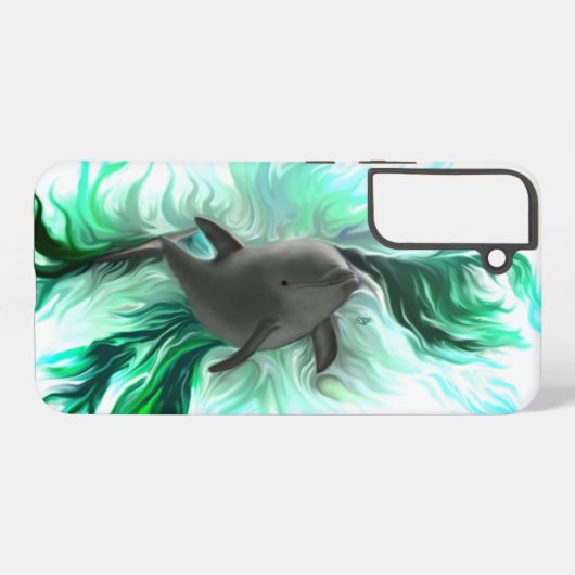 Dolphin Baby Samsung Galaxy Hoesje (Achterkant horizontaal)