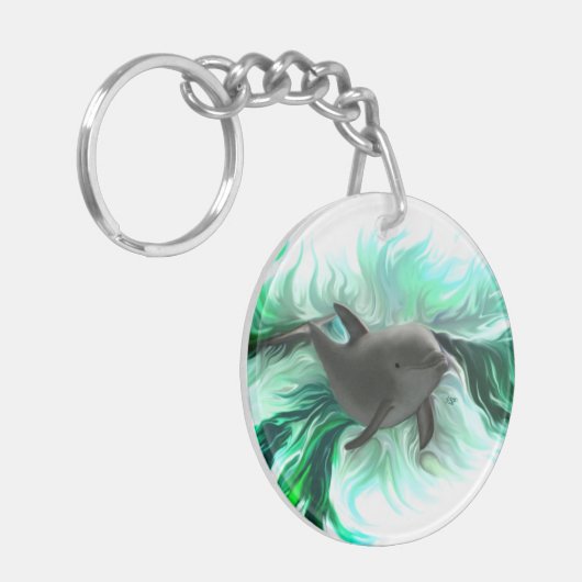 Dolphin Baby Sleutelhanger (Voorkant Links)