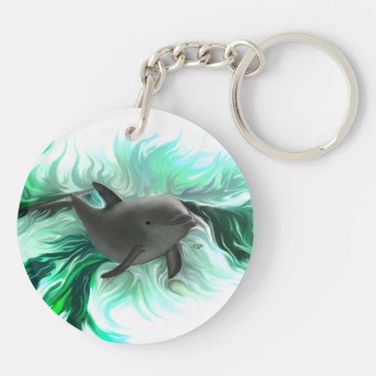 Dolphin Baby Sleutelhanger (Achterkant)