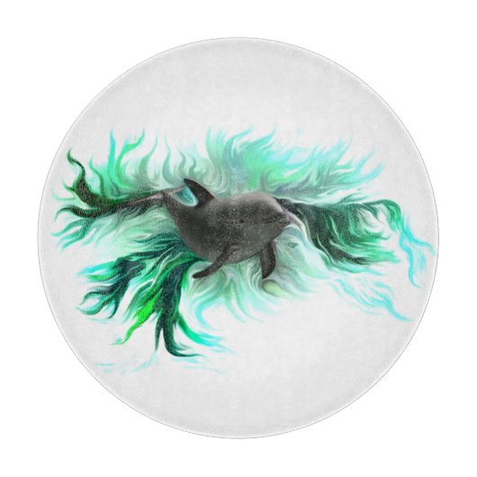 Dolphin Baby Snijplank (Voorkant)