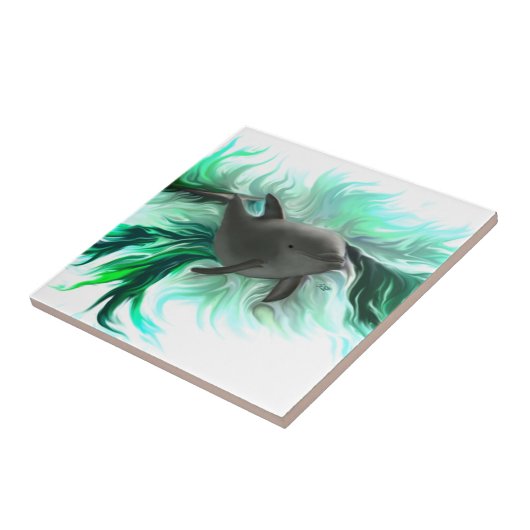 Dolphin Baby Tegeltje (Zijkant)