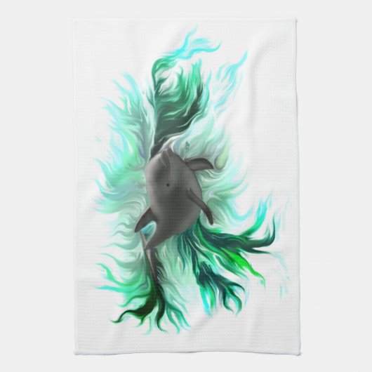 Dolphin Baby Theedoek (Verticaal)