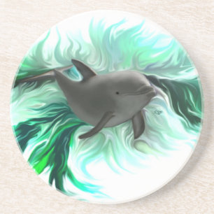 Dolphin Baby Zandsteen Onderzetter