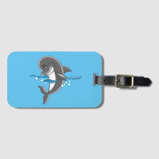 Dolphin Bagagelabel (Voorkant (horizontaal))