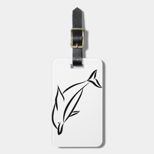 Dolphin Bagagelabel (Voorkant verticaal)
