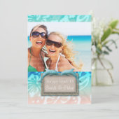 Dolphin Beach Afstudeerder Luau Party Aankondiging (Staand voorkant)