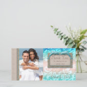 Dolphin Beach Bruiloft Bedankkaart (Staand voorkant)