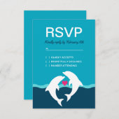 Dolphin Beach Wedding RSVP (Voorkant / Achterkant)