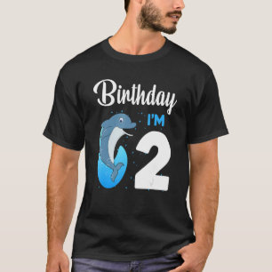 Dolphin Birthday 2 jaar oude Kinder jongens Dolphi T-shirt