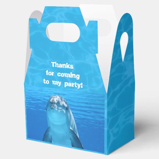 Dolphin Birthday Backyard Pool Party Bedankdoosjes (Geopend)