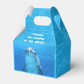 Dolphin Birthday Backyard Pool Party Bedankdoosjes (Voorkant Zijde)