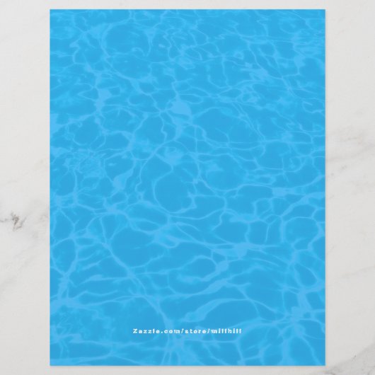 Dolphin Birthday Backyard Pool Party Invitation Flyer (Achterkant)