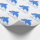 Dolphin Birthday Cadeaupapier (Hoek)