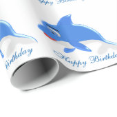 Dolphin Birthday Cadeaupapier (Rol Hoek)