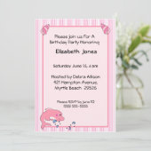 Dolphin Birthday Invitation Kaart (Staand voorkant)