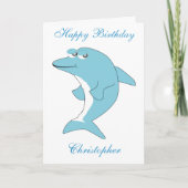 Dolphin Birthday Kaart (Voorkant)