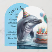 Dolphin Birthday Kaart (Voorkant / Achterkant)