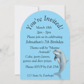 Dolphin Birthday Kaart (Achterkant)