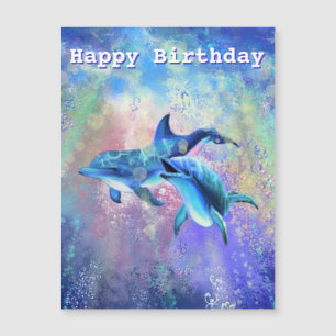 Dolphin Birthday Kaart Happy Birthday Dolphins