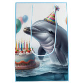 Dolphin Birthday Medium Cadeauzakje (Achterkant)