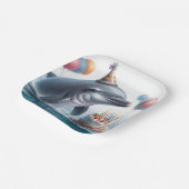 Dolphin Birthday Papieren Bordje (Gebogen)