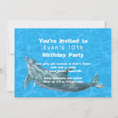 Dolphin Birthday Party Kinder Pool Summer Kaart (Voorkant)