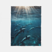 Dolphin Blanket Fleece Deken (Voorkant)