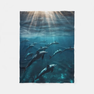 Dolphin Blanket Fleece Deken