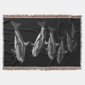 Dolphin Blanket White Sided Dolphin Throw Blanket Deken (Voorkant)