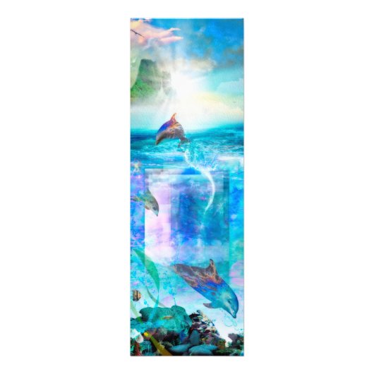 DOLPHIN BLUE OCEAN DIVERS FOTO AFDRUK (Voorkant)