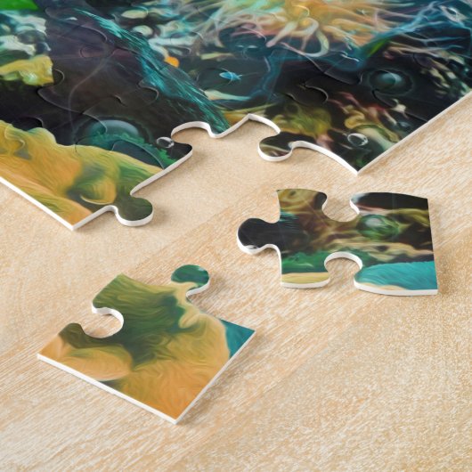 DOLPHIN BLUE OCEAN DIVERS LEGPUZZEL (Zijkant)