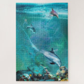 DOLPHIN BLUE OCEAN DIVERS LEGPUZZEL (Verticaal)
